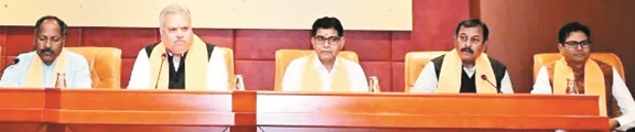 भाजपा की बैठक में संगठनात्मक रणनीति और चुनावी अनुभवों पर चर्चा