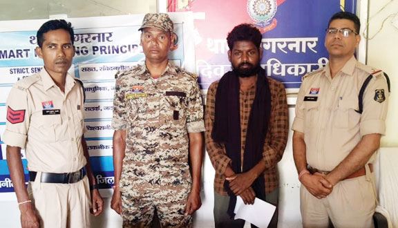 आम रास्ते में चाकू लहरा डराने वाला आरोपी गिरफ्तार