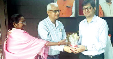 संबित मिश्रा ने निगम आयुक्त का कार्यभार सम्हाला