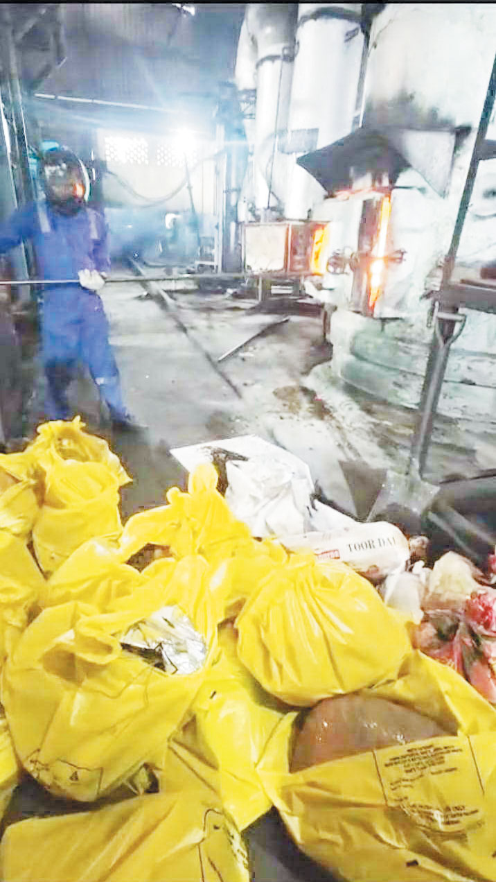 गांजा, अफीम-डोडा, कोकीन, एमडीएमए ड्रग पावर प्लांट की भट्टी में आग के हवाले