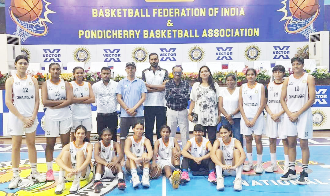 नेशनल बास्केटबॉल चैंपियनशिप : छत्तीसगढ़ बालिका टीम कर्नाटक को हराकर फाइनल में