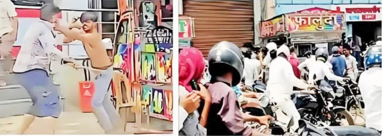 मुख्य सडक़ पर कब्जा, पैदल चलना भी हुआ मुश्किल