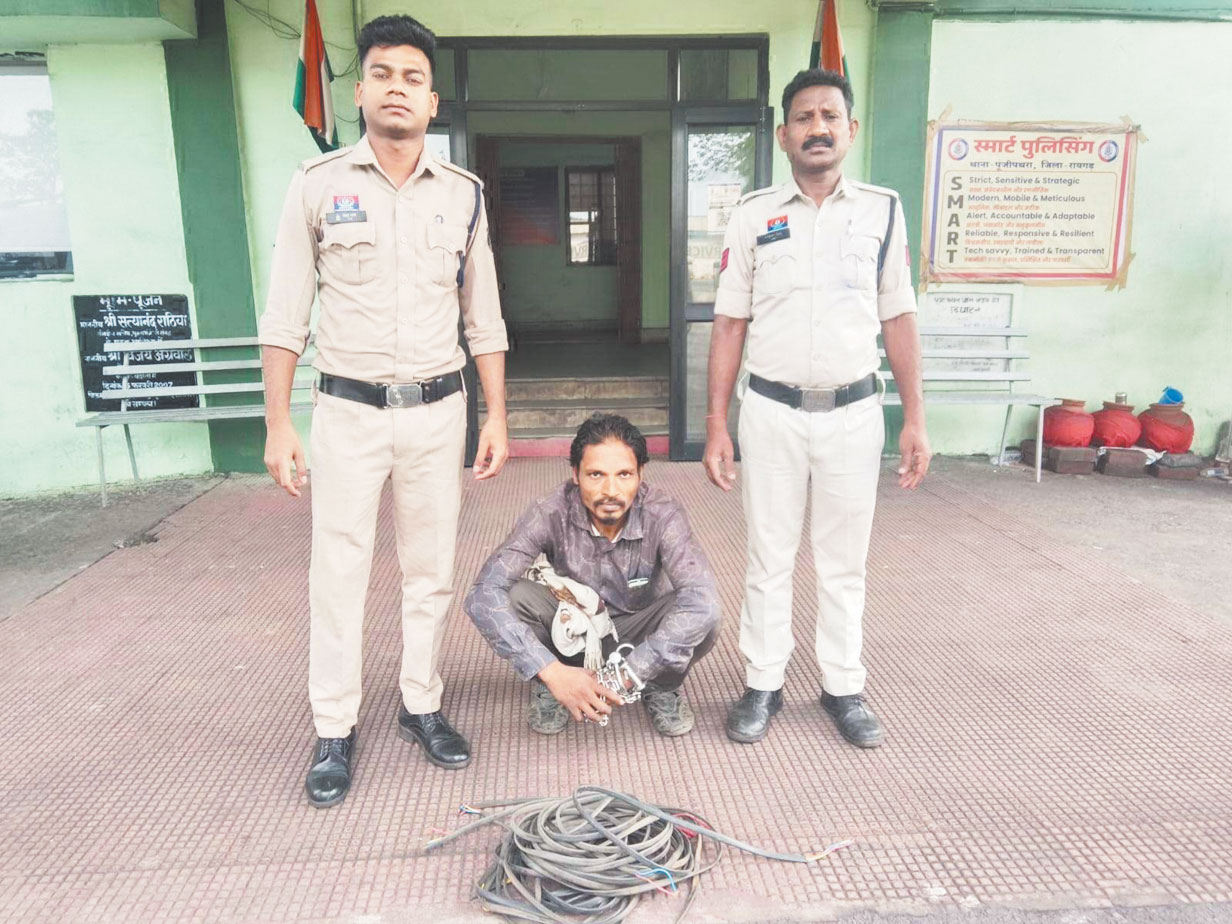 स्कूल से सिलिंग फैन, वायर चोरी, बंदी