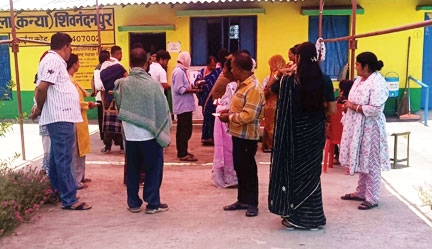 शिवनंदनपुर में 85 फीसदी  मतदान