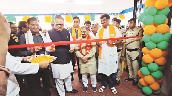 स्पीकर ने रखी नए सीएमएचओ कार्यालय की आधारशिला