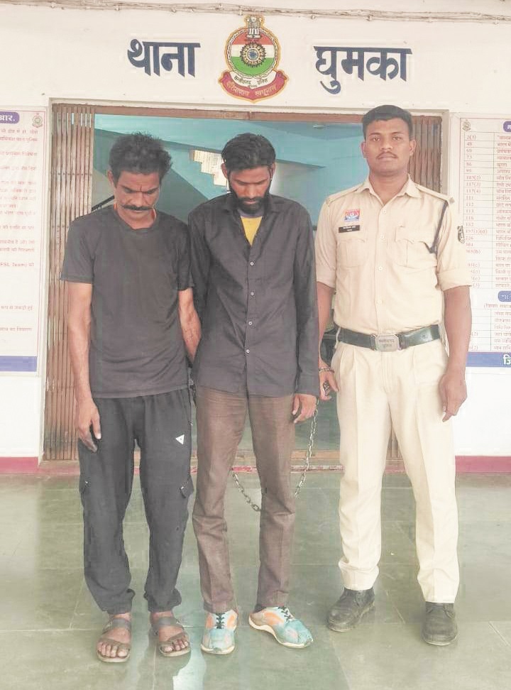 दो बदमाशों के विरूद्ध कार्रवाई