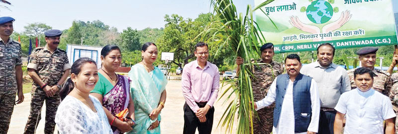 विश्व पर्यावरण दिवस पर रोपे सैकड़ों पौधे