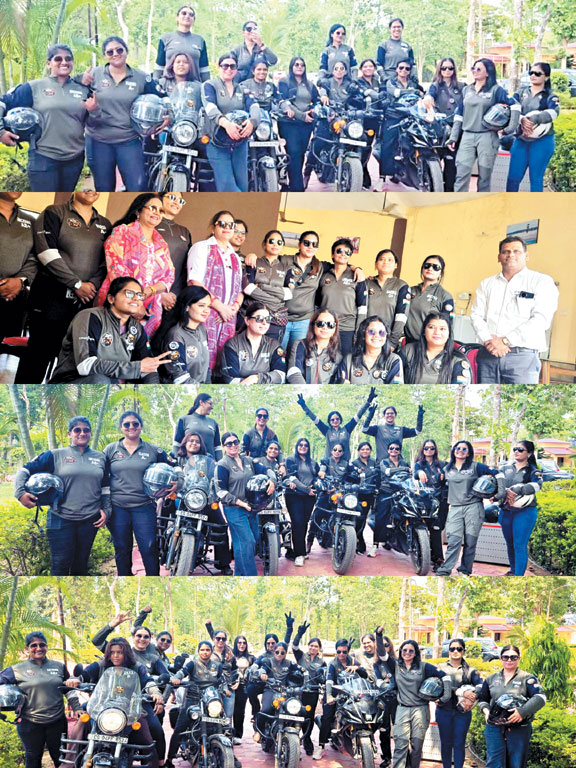 मोटो क्वींस एडवेंचर में शामिल महिला बाइकर्स इको टूरिज्म, महिला सशक्तिकरण और सडक़ सुरक्षा का दे रहीं संदेश