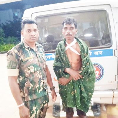 किसान के सीने से गुजरी बैलगाड़ी, पुलिस ने पहुंचाया अस्पताल तक
