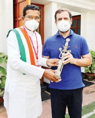 राहुल से मिले मोहन मरकाम वासनिक से भी चर्चा