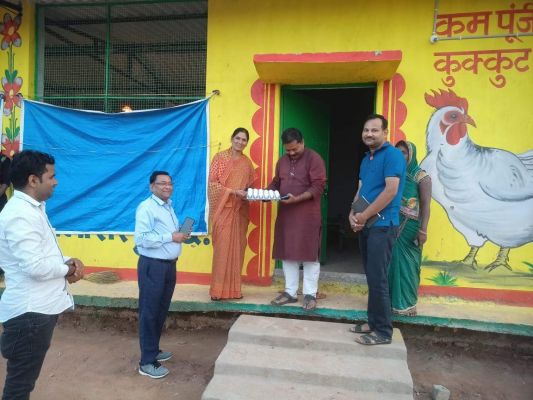 सोहगा गोठान में चल रहे आजीविका गतिविधियों को जनप्रतिनिधियों ने सराहा