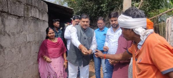 निर्माण कार्यों के लिए नपाध्यक्ष ने किया भूमिपूजन