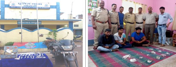 जौहरी से लूटपाट के तीन आरोपी बंदी, सोमनी पुलिस ने जेवर बेचने की कोशिश करते पकड़ा