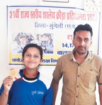 राष्ट्रीय शालेय शतरंज स्पर्धा में भाग लेंगी युगांतर की इच्छा