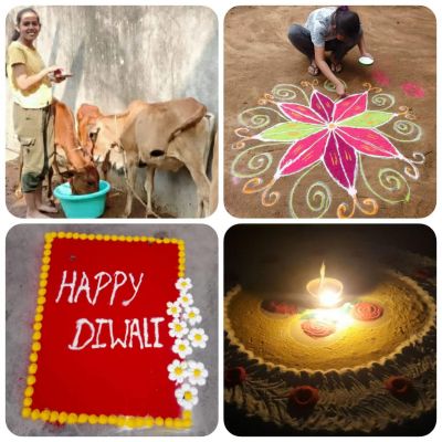 पैराडाइज स्कूल के बच्चों ने रंगोली, दीप डेकोरेशन, ग्रीटिंग्स, थाल सजावट कर मनाई दीपावली