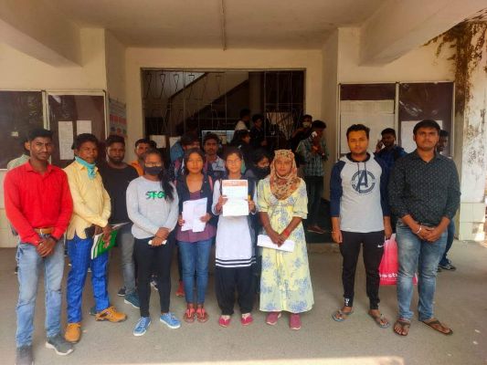 आजाद सेवा संघ छात्र मोर्चा ने सौंपा ज्ञापन