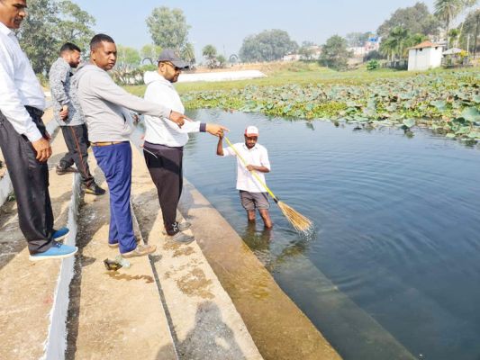 प्रबल प्रताप ने जशपुरनगर के छठ घाटों का लिया जायजा