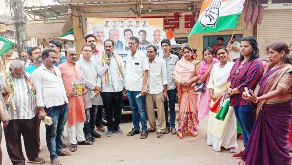 कांग्रेस जनजागरण अभियान पदयात्रा, दूसरे दिन नुक्कड़ सभाओं से केंद्र सरकार की विफलताएं गिनाईं