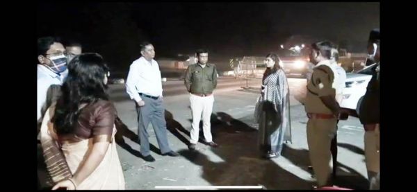 कलेक्टर-एसपी ने किया रेहटीखोल जांच चौकी का निरीक्षण