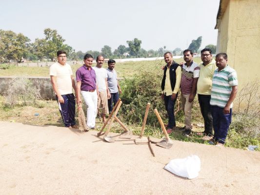 प्रेस क्लब गंडई ने चलाया सफाई अभियान