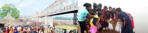 त्रिवेणी संगम में कार्तिक पूर्णिमा पर स्नान-दीपदान