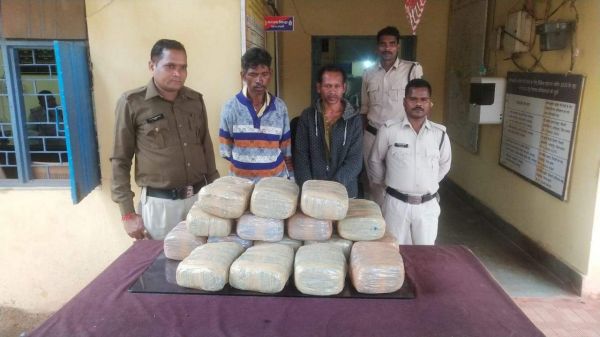 ट्रेन से गांजा तस्करी, ओडिशा के 2 बंदी