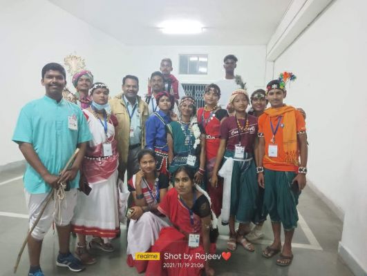 प्री आरडीसी कैंप पटना में पंथी नृत्य