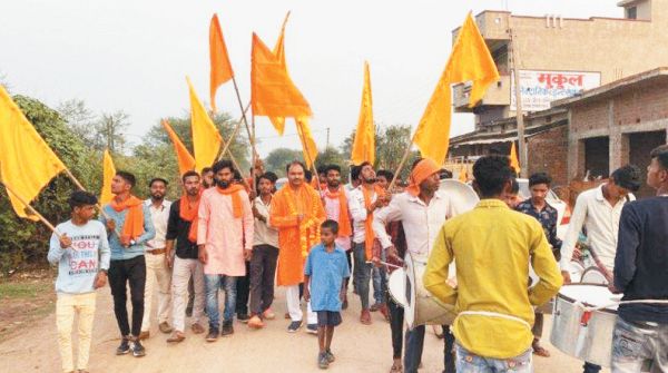   ग्रामीण इलाके के युवाओं ने ली बजरंगदल की सदस्यता