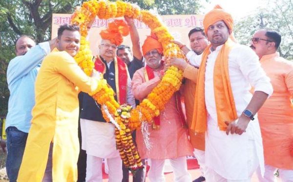 धर्मांतरण के विरोध में भिलाई-दुर्ग में विशाल बाईक रैली