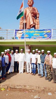कांग्रेस सेवा दल का झंडा वंदन कार्यक्रम