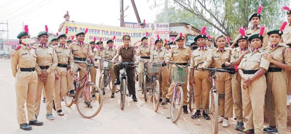  सायकल रैली के साथ राष्ट्रीय एकता का संदेश