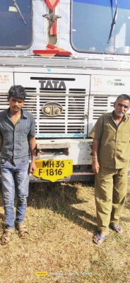 जांच में ट्रक से 400 बोरा अवैध धान जब्त