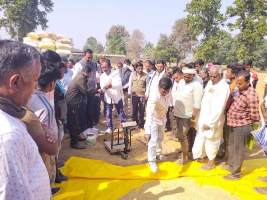 भंवरमाल केंद्र में धान खरीदी शुरु