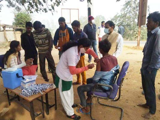 टीकाकरण महा अभियान शुरू, 1 लाख टीकाकरण का है लक्ष्य