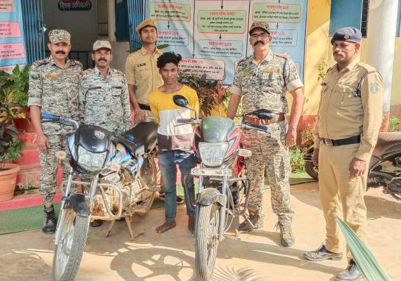 बाइक चोरी, नाबालिग समेत 2 गिरफ्तार