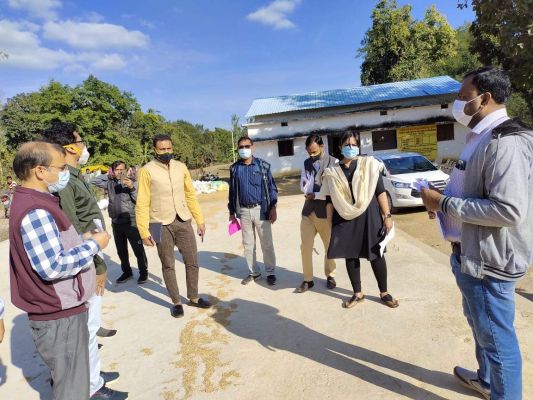  बहीगांव, फरसगांव धान उपार्जन केंद्रों का निरीक्षण