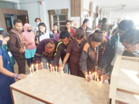 जनरल रावत को एसआर हॉस्पिटल ने दी श्रद्धांजलि