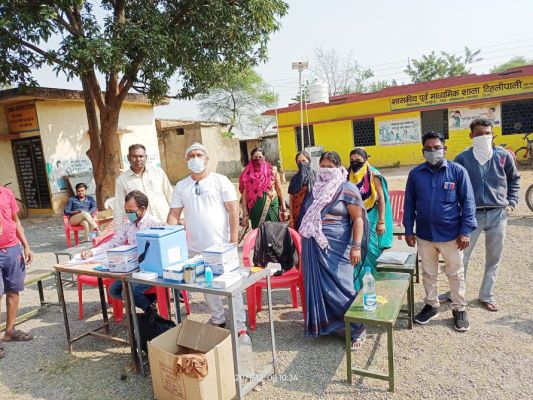 टीकाकरण महा अभियान:  बिलाईगढ़ ब्लॉक में 18 हजार से अधिक ने कोरोना टीका लगवाए