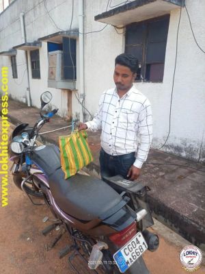 बाइक से गांजा ले जाते एक गिरफ्तार