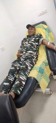 सीआरपीएफ जवान ने रक्तदान कर महिला की बचाई जान