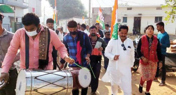   भेलवांपदर वार्ड उपचुनाव में कांग्रेस ने सोरी बाबू के समर्थन में निकाली रैली