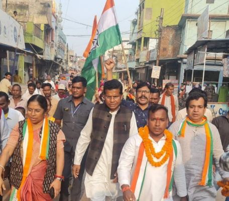 मरकाम और चंद्राकर ने भिलाई एवं रिसाली के वार्डों में किया प्रचार