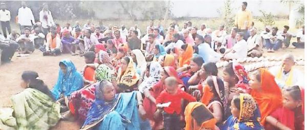 कौंवाझर में करणी कृपा स्टील प्लांट का विरोध जारी