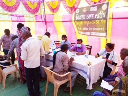 खण्ड स्तरीय आयुष स्वास्थ्य मेला 424 लाभान्वित