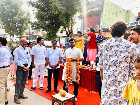 दीक्षार्थियों की शोभायात्रा का गोयल ने किया स्वागत