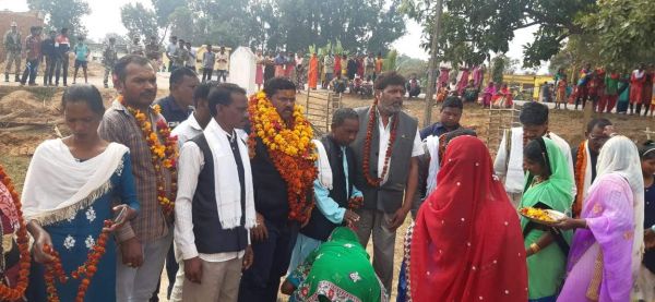 सामुदायिक भवन निर्माण का विधायक नेताम ने किया भूमिपूजन