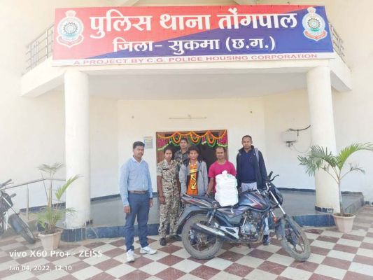 बाइक से गांजा तस्करी, ओडिशा के 2 गिरफ्तार