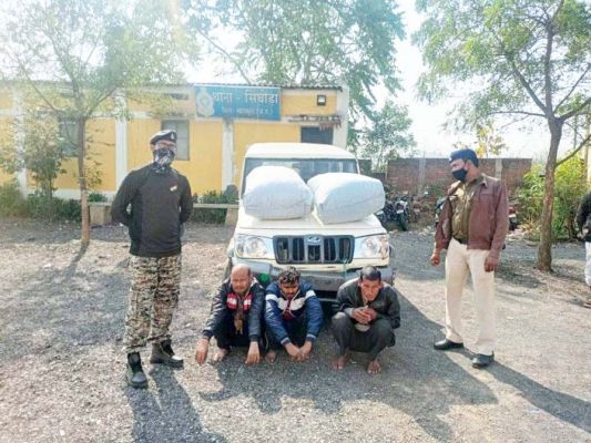 कंबल कारोबारी बनकर ओडिशा से गांजा तस्करी, यूपी के 3 पकड़ाए