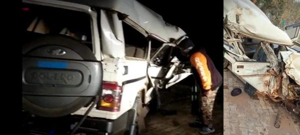 ट्रक-बोलेरो भिड़ंत, 3 मौतें, 1 जख्मी