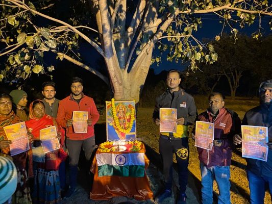 सरगुजा में लहराएगा 101 फीट भगवा ध्वज